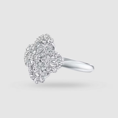 Diamond Loop Full Motif Diamond Ring